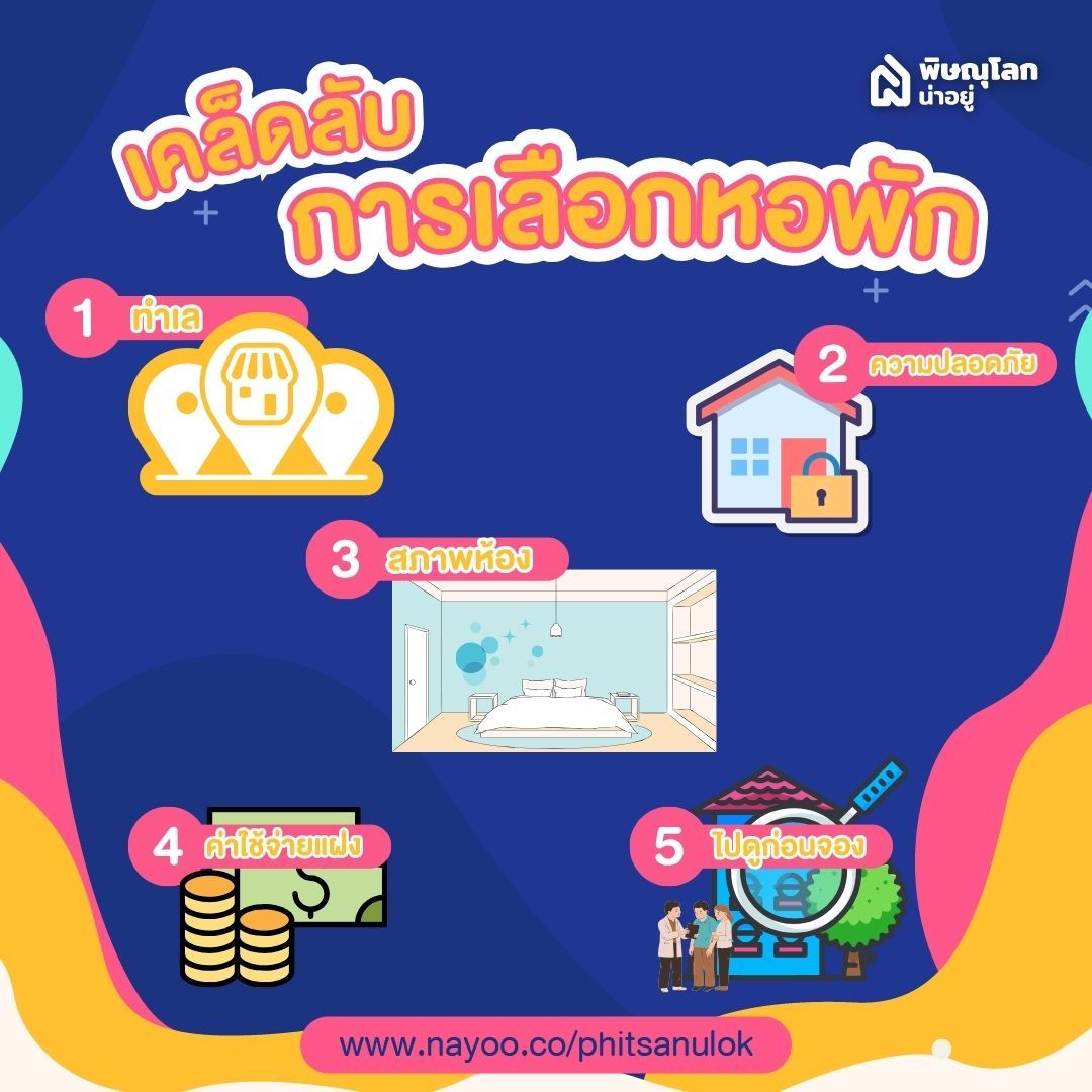 เคล็ดลับเลือกหอพักแถวแยกวุ่นวายพิษณุโลกให้ตรงใจ
