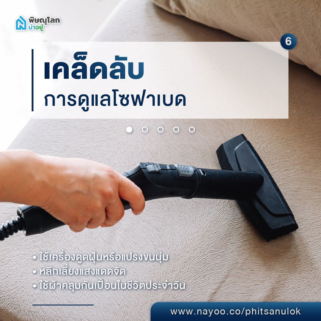 เลือกโซฟาเบด เคล็ดลับการดูแลโซฟาเบด