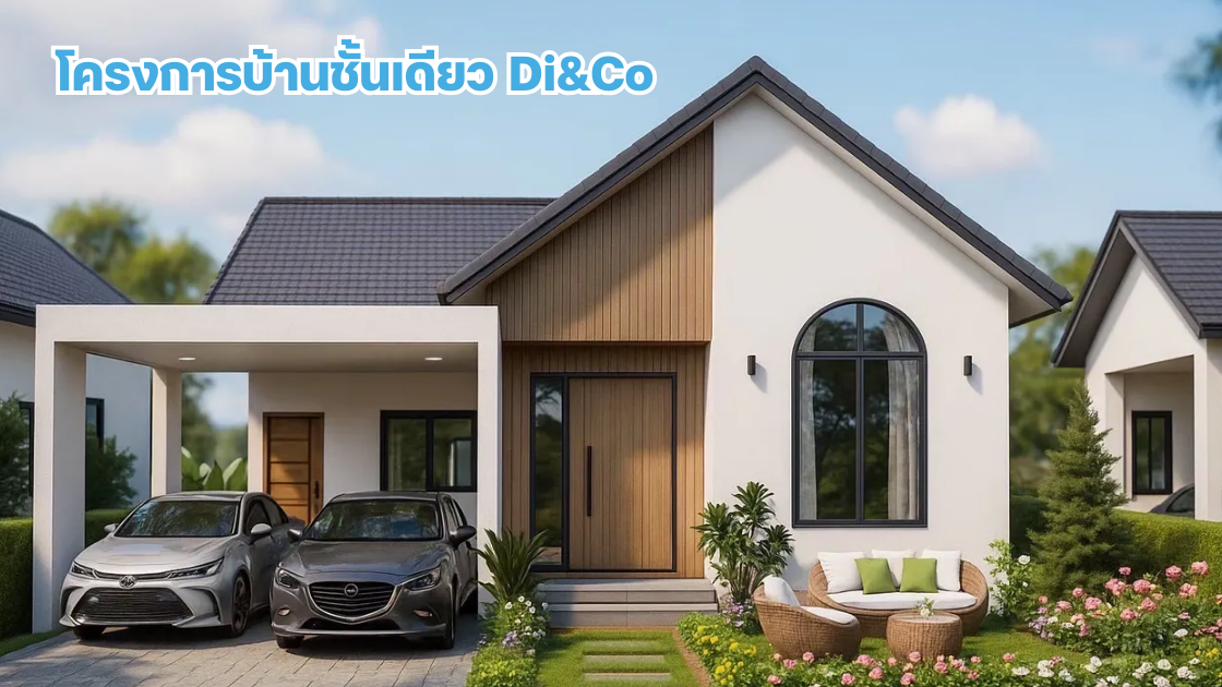 โครงการบ้าน Di&Co โครงการบ้านชั้นเดียวในเชียงราย