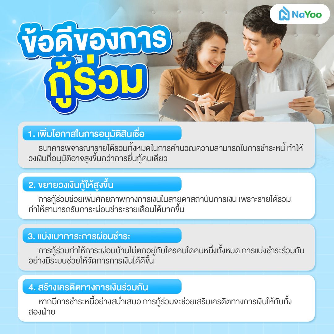 ข้อดีของการกู้ร่วมซื้อบ้าน