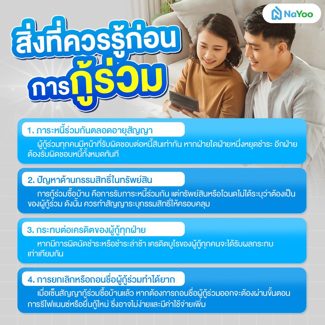 ข้อควรรู้ก่อน กู้ร่วมซื้อบ้าน