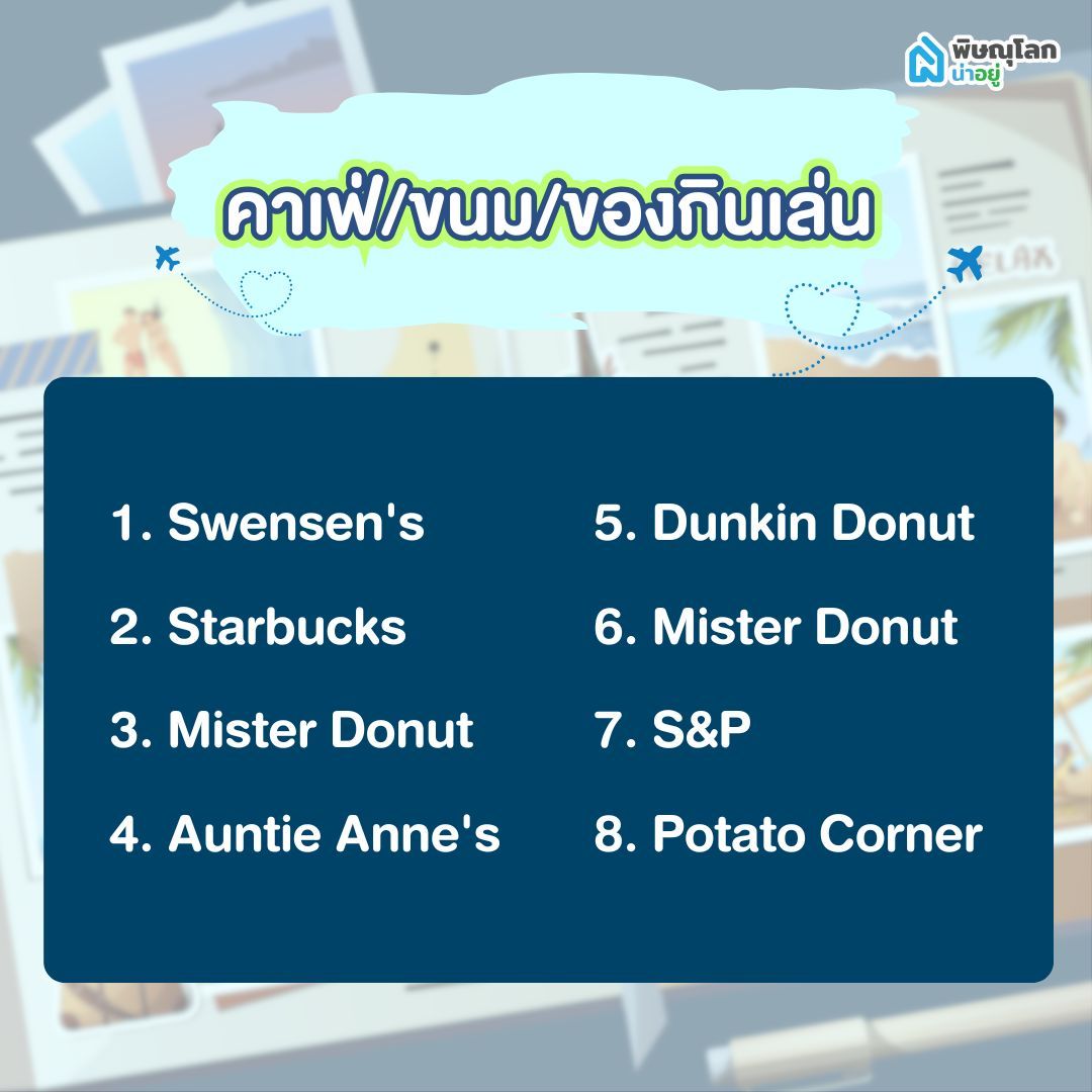 ร้านคาเฟ่/ขนม/ของกินเล่น ที่เข้าร่วมโครงการ เที่ยวดีมีคืน พิษณุโลก