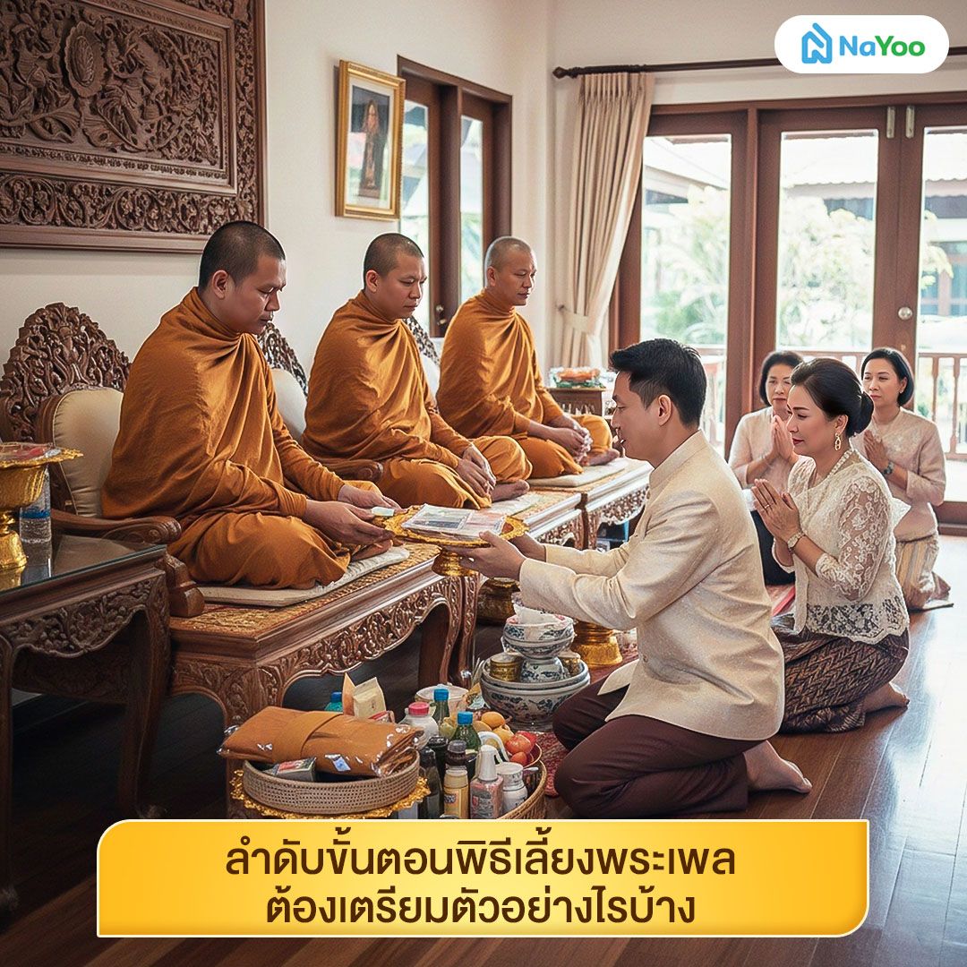 ลำดับขั้นตอนพิธีเลี้ยงพระเพล