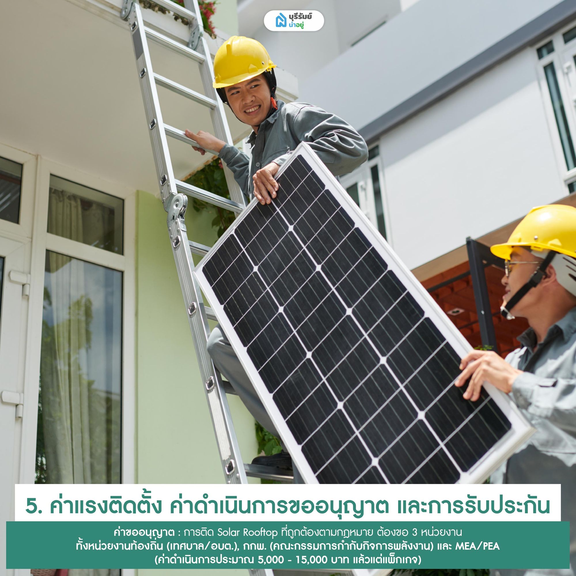 การขออนุญาตติดแผงโซล่าเซลล์