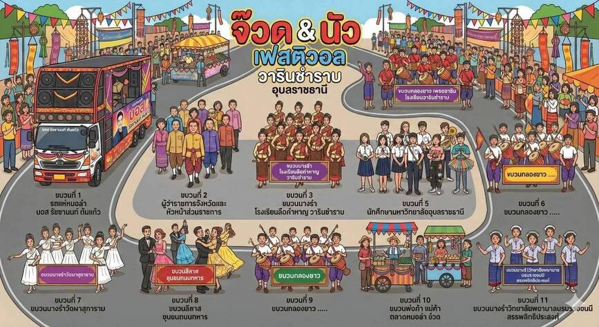 จ๊วด & นัว เฟสติวอล 2025 | วารินชำราบถิ่นหมอลำ