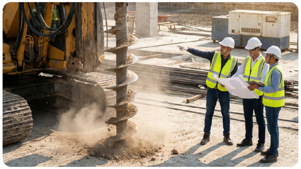 เช็กลิสต์ตรวจงานเสาเข็มเจาะที่เจ้าของบ้านต้องรู้