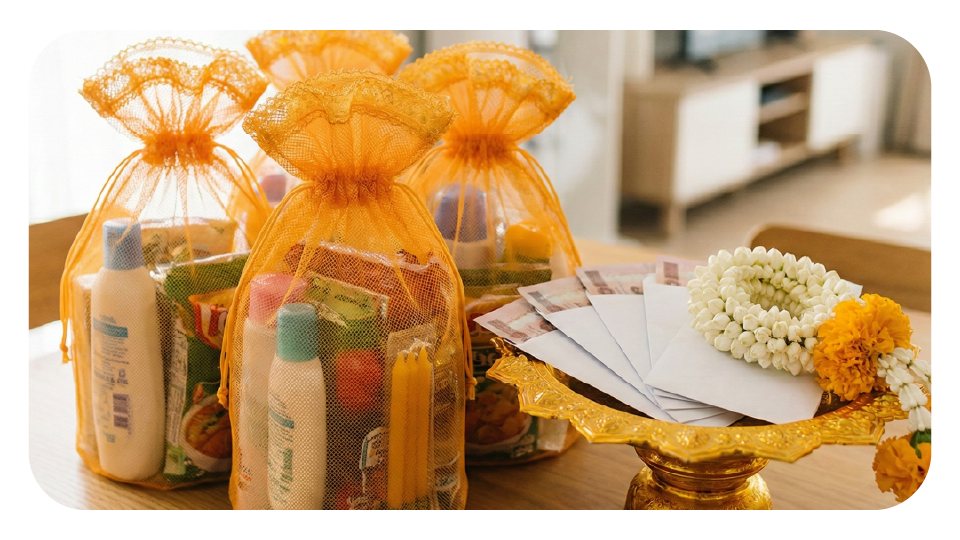 เครื่องไทยธรรมและของถวายพระ