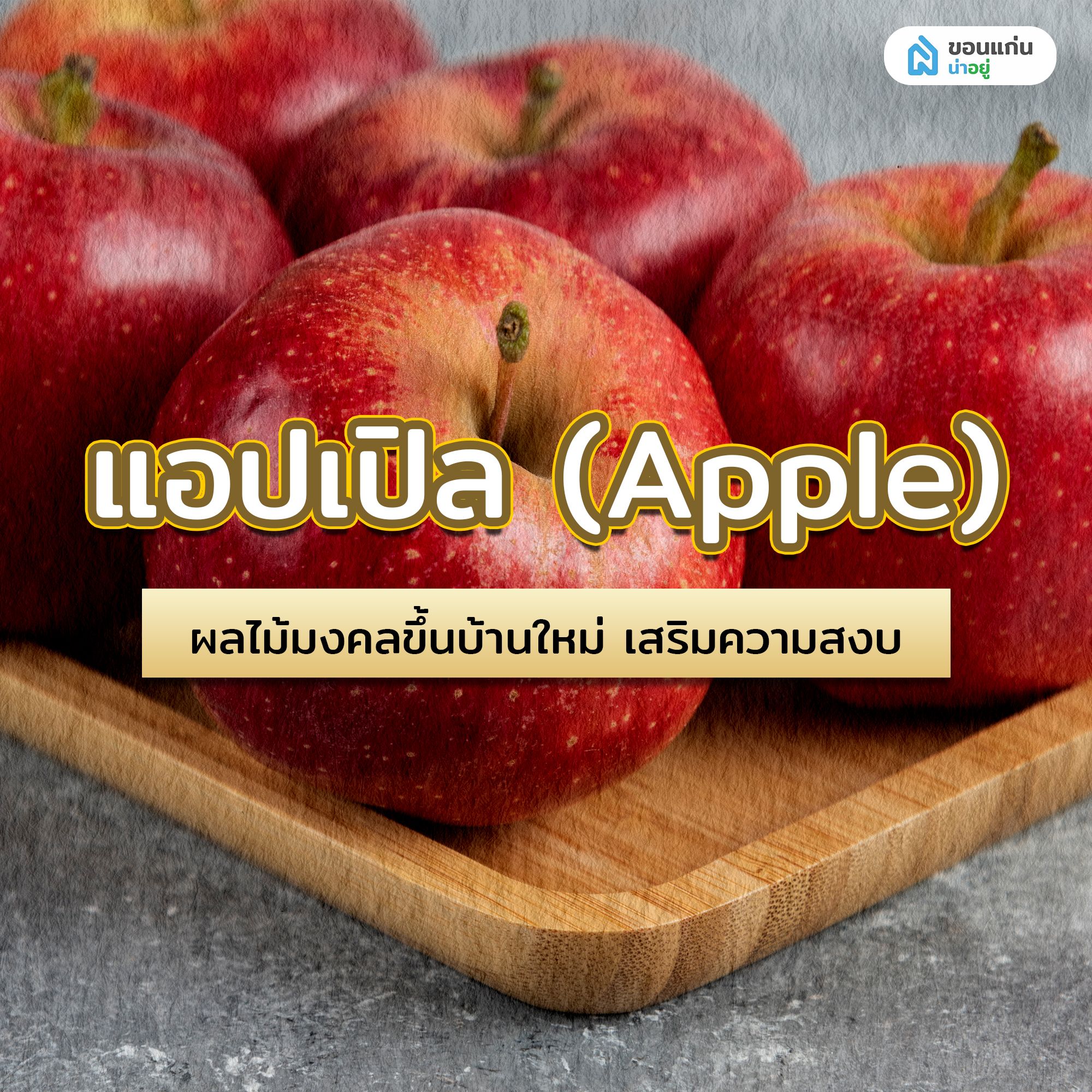 แอปเปิล (Apple) ผลไม้มงคลขึ้นบ้านใหม่ เสริมความสงบ