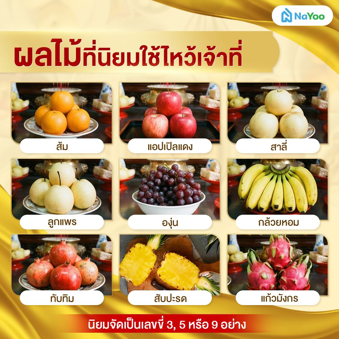 ผลไม้ไหว้เจ้าที่