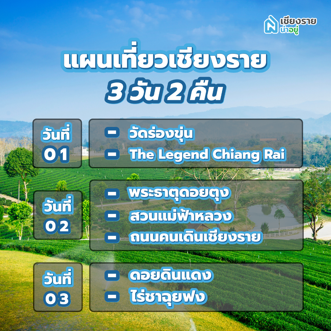 เที่ยวเชียงราย 3 วัน 2 คืน