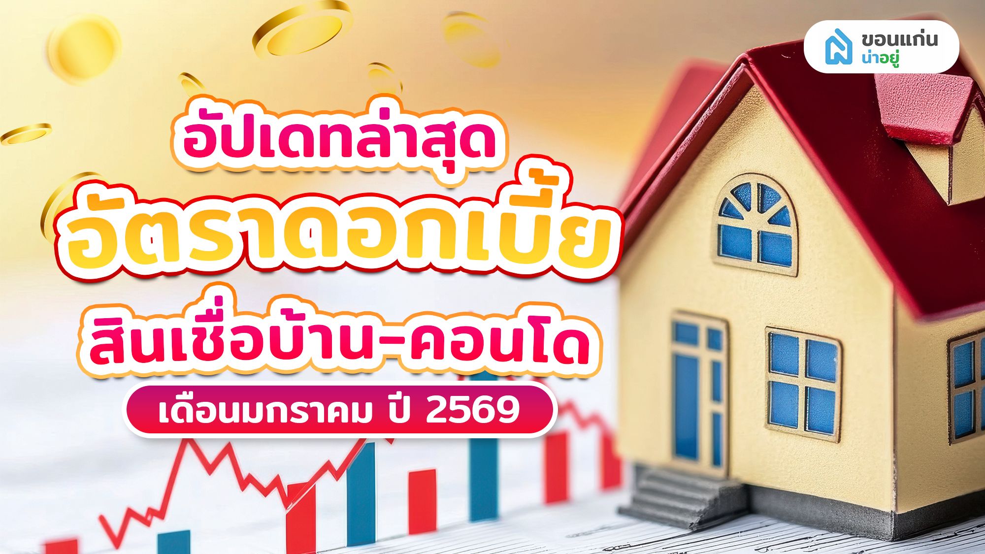 อัปเดทล่าสุด อัตราดอกเบี้ย สินเชื่อบ้าน‑คอนโด เดือนมกราคม ปี 2569