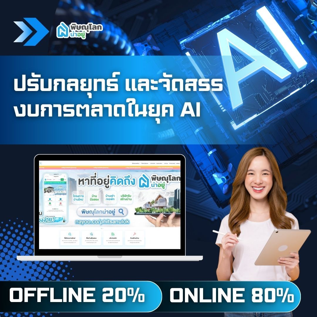 ปรับกลยุทธ์ และจัดสรรงบการตลาดในยุค Ai ในอสังหา พิษณุโลก