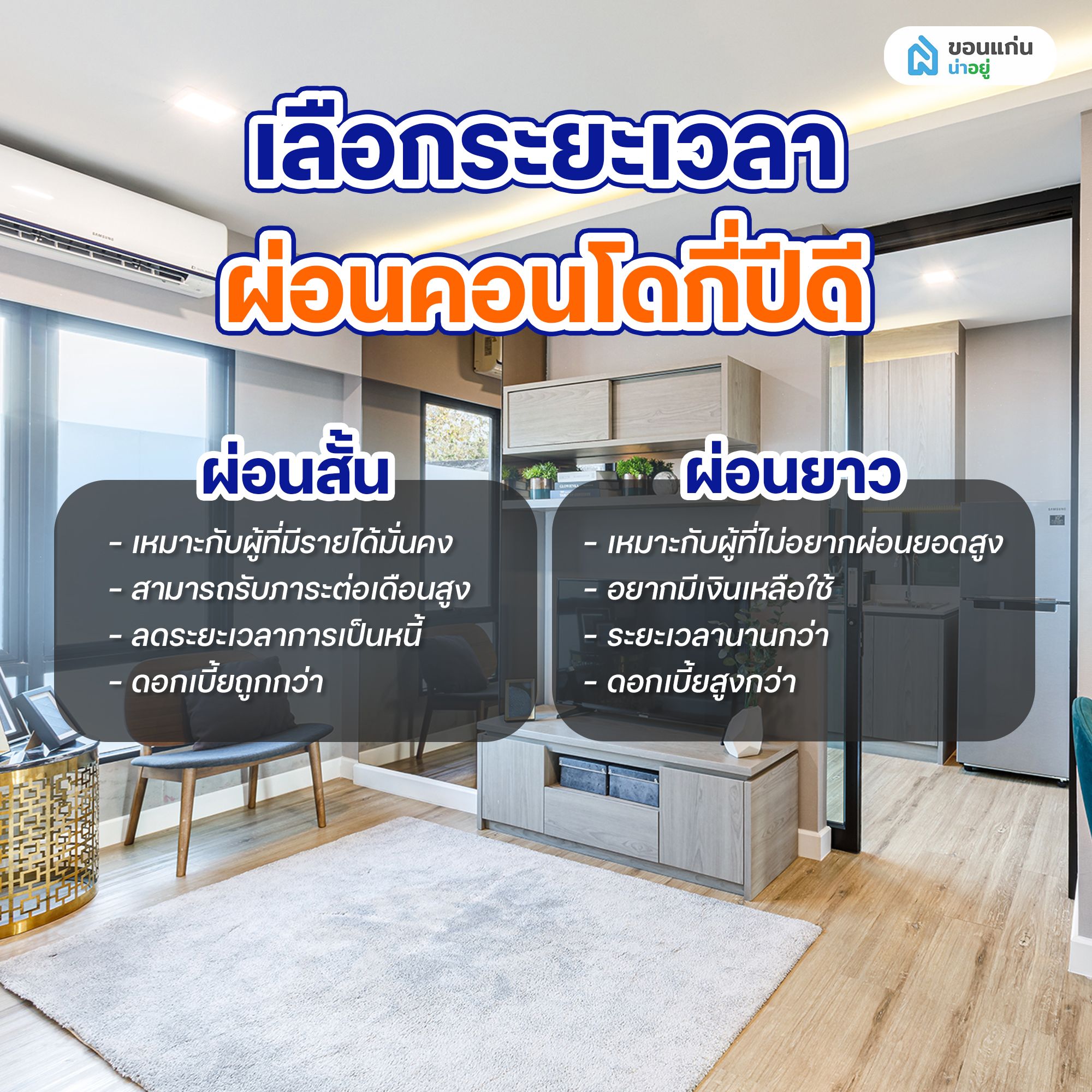 เลือกระยะเวลาผ่อนคอนโดกี่ปีดี