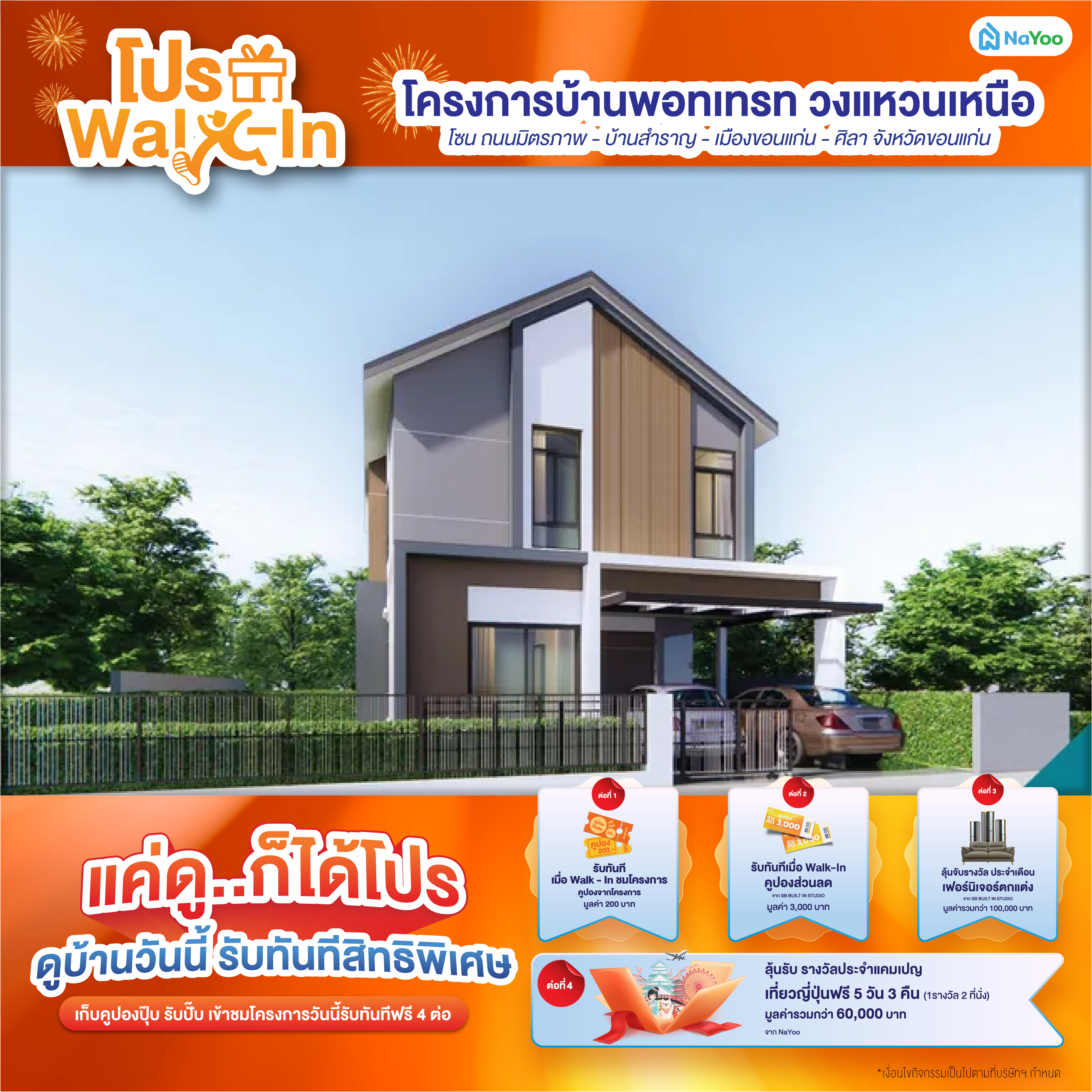 บ้านพอทเทรท วงแหวนเหนือ โปรโมชั่น