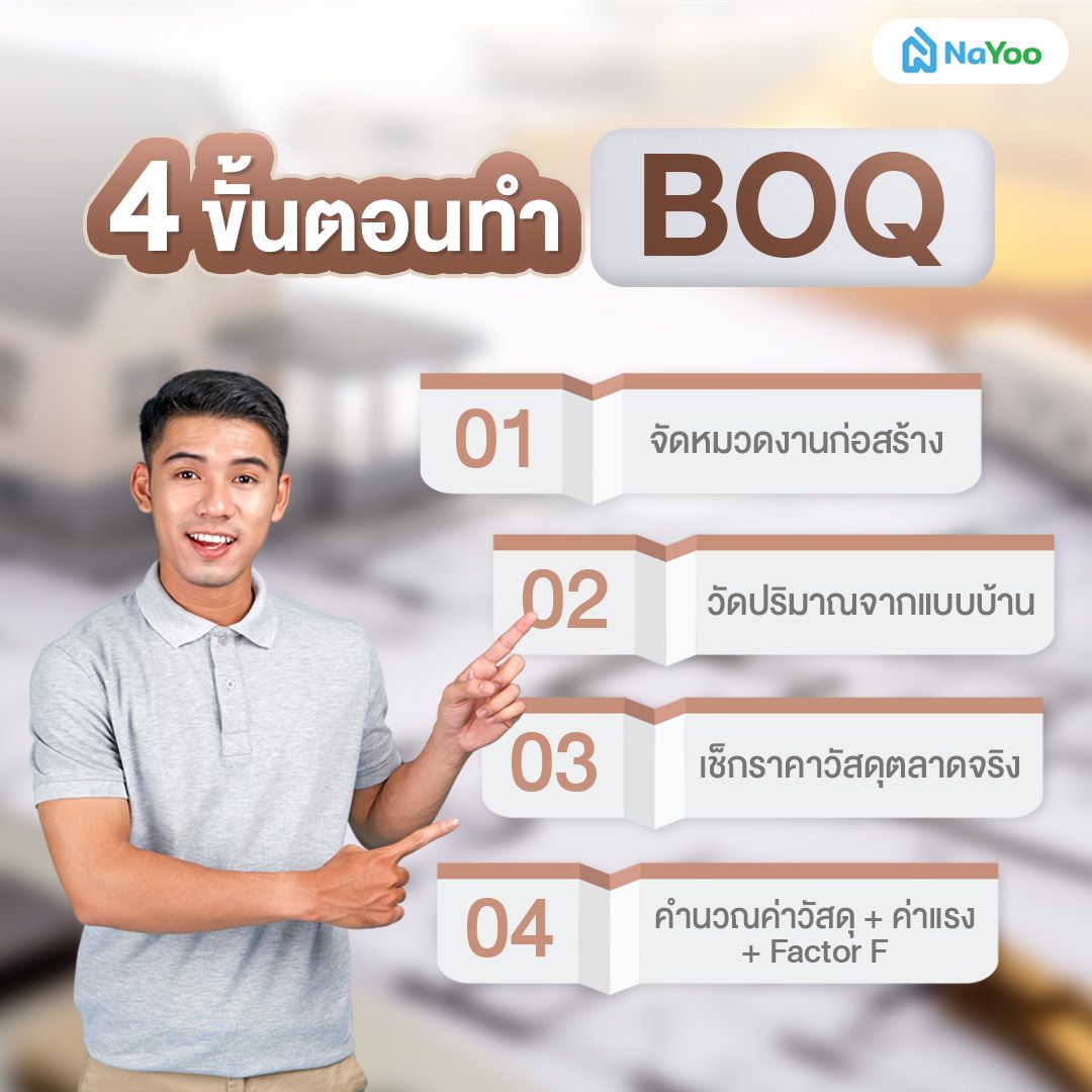 ขั้นตอนการทำ BOQ