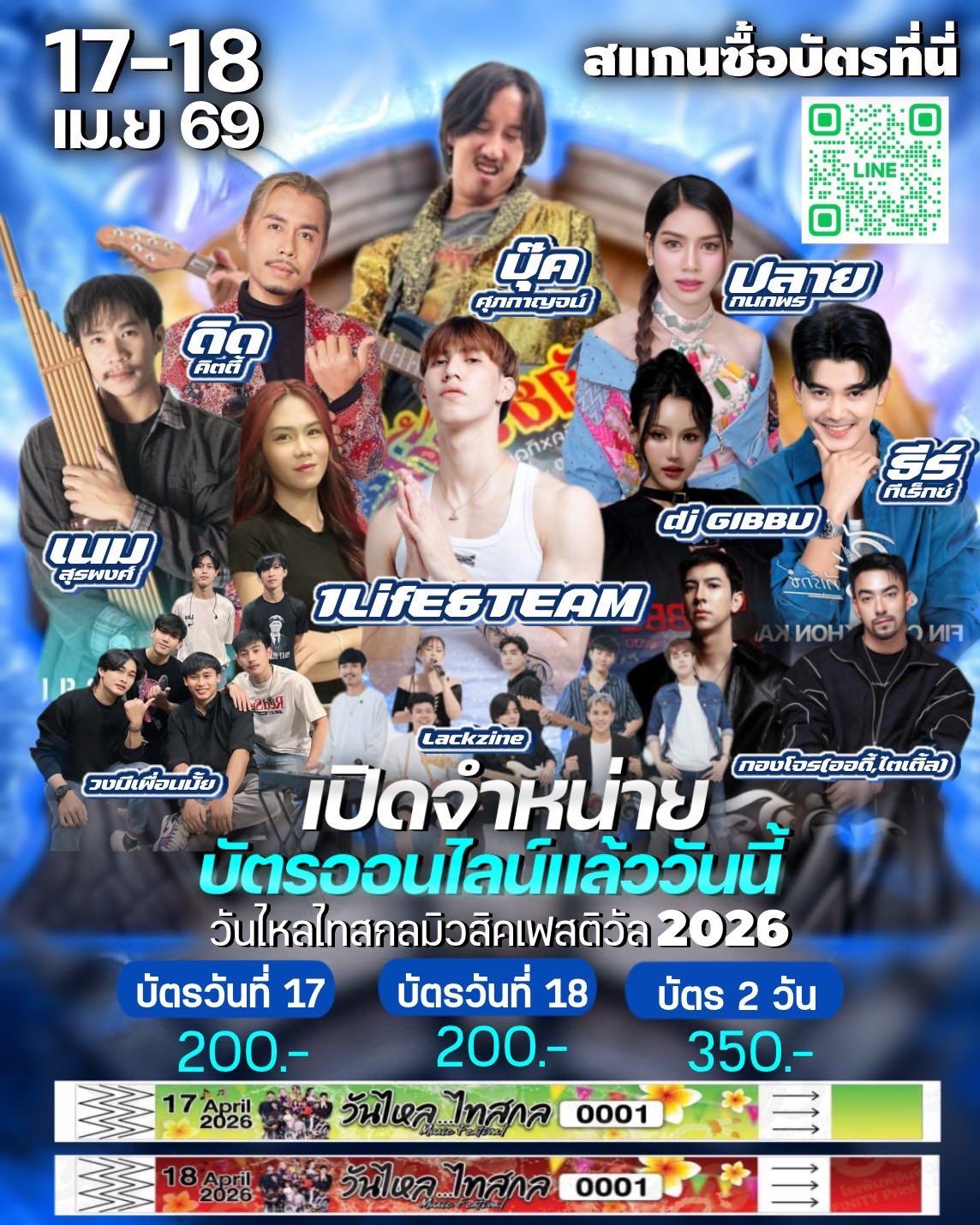 วันไหลสงกรานต์ ตะวันแดง อุบลราชธานี